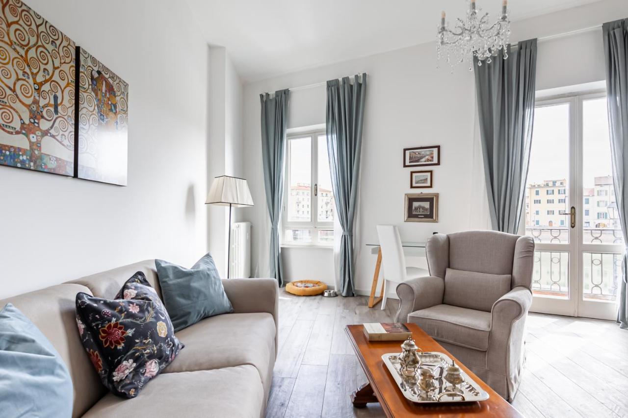 Lungarno Elegant Apartment With Panoramic Balcony ピサ エクステリア 写真